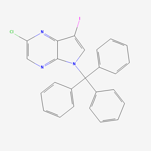 2-Chloro-7-iodo-5-trityl-5H-pyrrolo[2,3-b]pyrazine