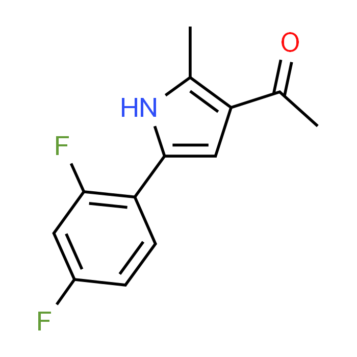 1-(5-(2,4-Difluorophenyl)-2-methyl-1H-pyrrol-3-yl)ethanone