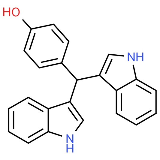 4-(Di(1H-indol-3-yl)methyl)phenol