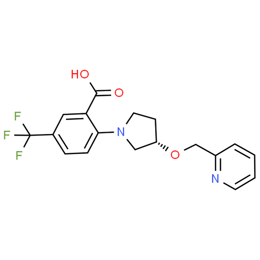 (S)-2-(3-(Pyridin-2-ylmethoxy)pyrrolidin-1-yl)-5-(trifluoromethyl)benzoic acid