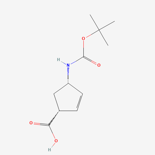 (1R,4S)-4-((tert-Butoxycarbonyl)amino)cyclopent-2-enecarboxylic acid