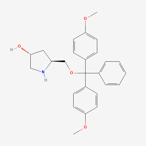 (3R,5S)-5-((Bis(4-methoxyphenyl)(phenyl)methoxy)methyl)pyrrolidin-3-ol