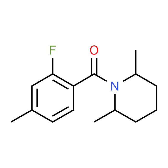 (2,6-Dimethylpiperidin-1-yl)(2-fluoro-4-methylphenyl)methanone