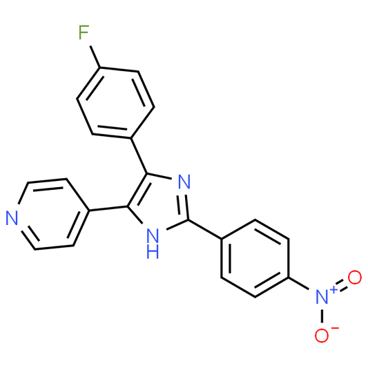 4-(4-(4-Fluorophenyl)-2-(4-nitrophenyl)-1H-imidazol-5-yl)pyridine