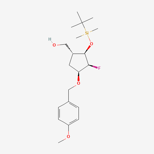 ((1R,2R,3S,4S)-2-((tert-Butyldimethylsilyl)oxy)-3-fluoro-4-((4-methoxybenzyl)oxy)cyclopentyl)methanol
