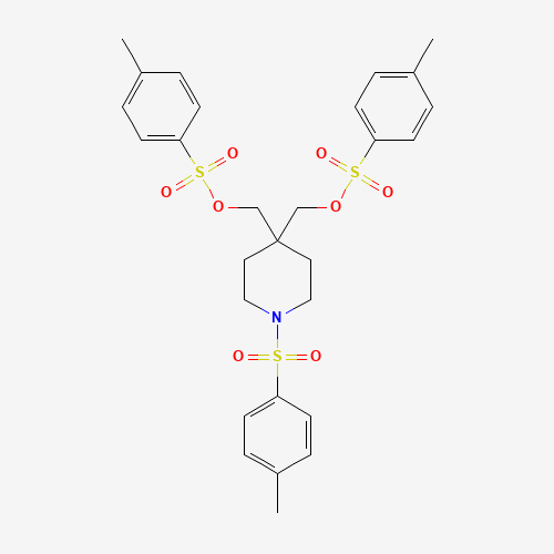 (1-Tosylpiperidine-4,4-diyl)bis(methylene) bis(4-methylbenzenesulfonate)