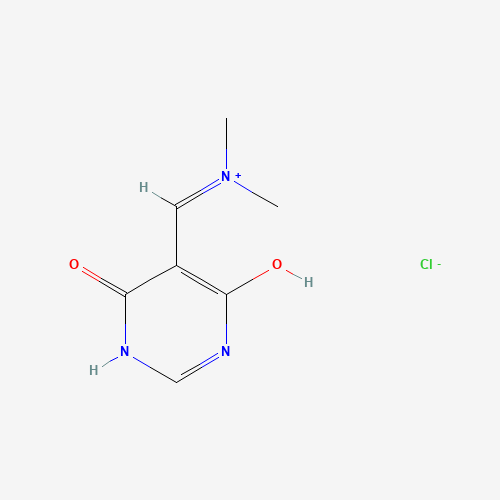 N-((4-Hydroxy-6-oxo-1,6-dihydropyrimidin-5-yl)methylene)-N-methylmethanaminium chloride