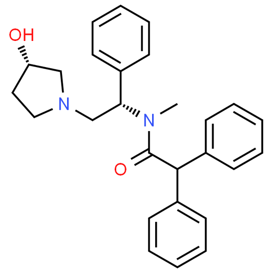 N-((S)-2-((S)-3-Hydroxypyrrolidin-1-yl)-1-phenylethyl)-N-methyl-2,2-diphenylacetamide
