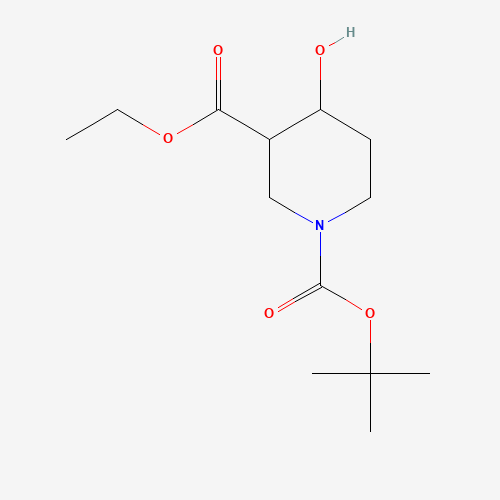 1-(tert-Butyl) 3-ethyl 4-hydroxypiperidine-1,3-dicarboxylate