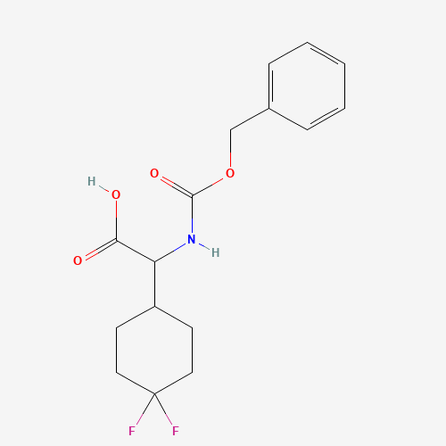 2-(((Benzyloxy)carbonyl)amino)-2-(4,4-difluorocyclohexyl)acetic acid