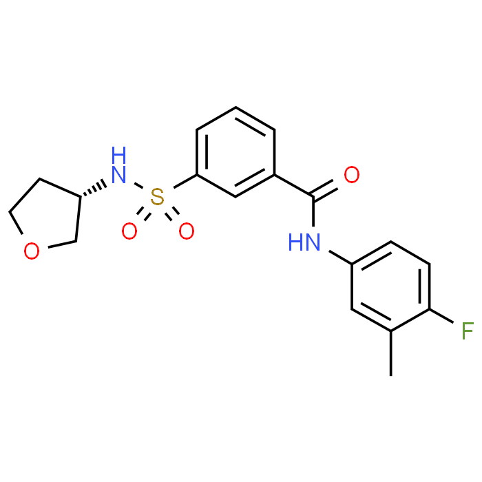 (S)-N-(4-Fluoro-3-methylphenyl)-3-(N-(tetrahydrofuran-3-yl)sulfamoyl)benzamide