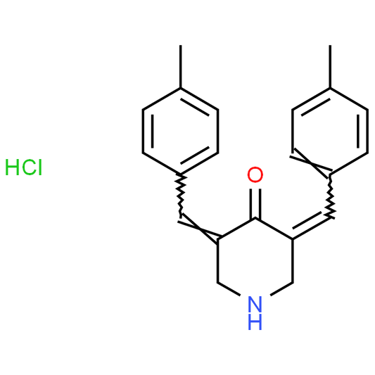 3,5-Bis(4-methylbenzylidene)piperidin-4-one hydrochloride