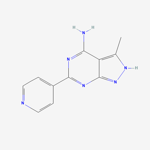 3-Methyl-6-(pyridin-4-yl)-1H-pyrazolo[3,4-d]pyrimidin-4-amine