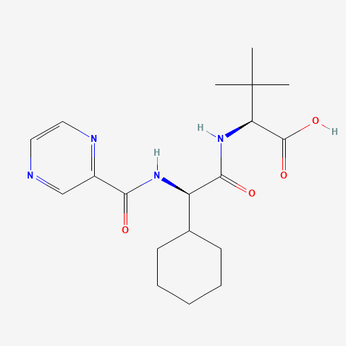 (S)-2-((R)-2-Cyclohexyl-2-(pyrazine-2-carboxamido)acetamido)-3,3-dimethylbutanoic acid