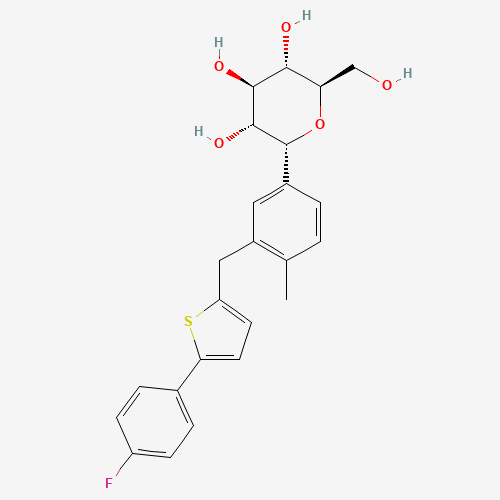 (2R,3R,4R,5S,6R)-2-(3-((5-(4-Fluorophenyl)thiophen-2-yl)methyl)-4-methylphenyl)-6-(hydroxymethyl)tetrahydro-2H-pyran-3,4,5-triol