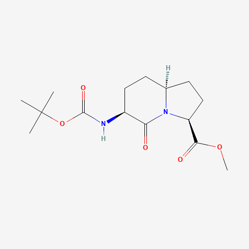 (3S,6S,8aS)-Methyl 6-((tert-butoxycarbonyl)amino)-5-oxooctahydroindolizine-3-carboxylate