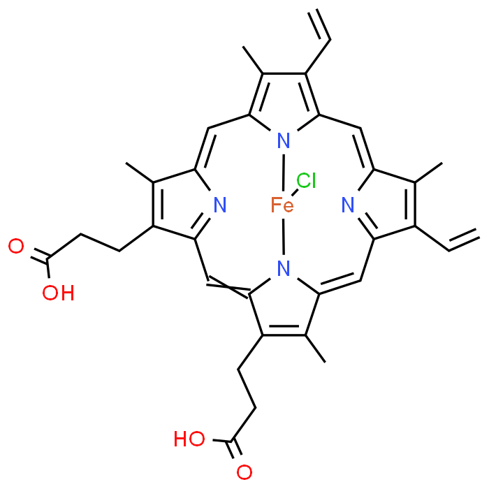 1,3,5,8-Tetramethyl-2,4-divinylporphine-6,7-dipropionic acid ferrichloride