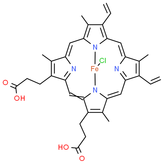 1,3,5,8-Tetramethyl-2,4-divinylporphine-6,7-dipropionic acid ferrichloride