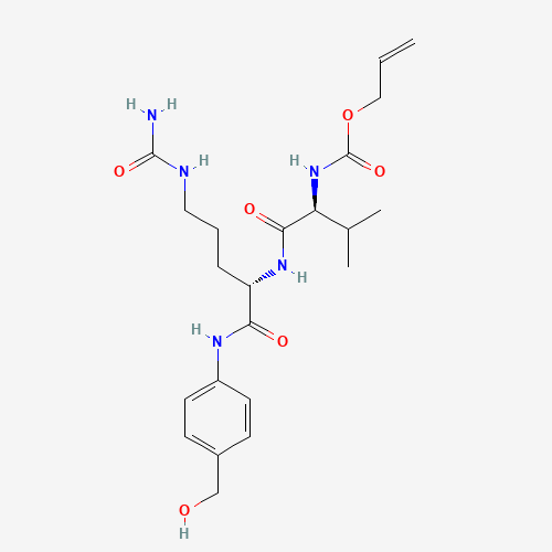 Allyl ((S)-1-(((S)-1-((4-(hydroxymethyl)phenyl)amino)-1-oxo-5-ureidopentan-2-yl)amino)-3-methyl-1-oxobutan-2-yl)carbamate