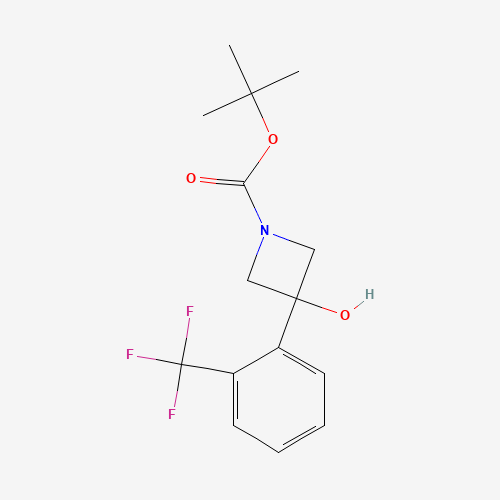 tert-Butyl 3-hydroxy-3-(2-(trifluoromethyl)phenyl)azetidine-1-carboxylate
