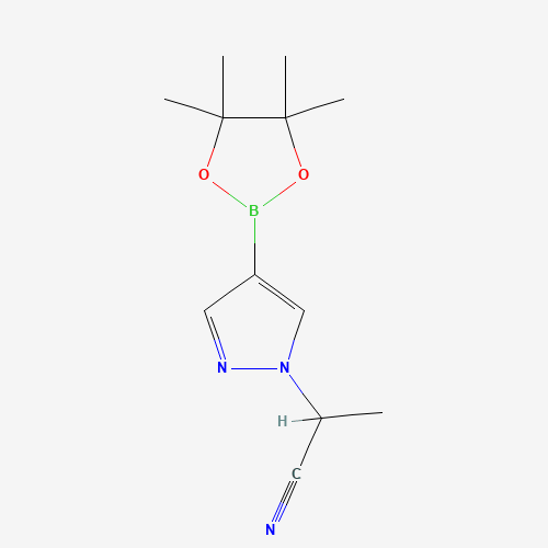 2-(4-(4,4,5,5-Tetramethyl-1,3,2-dioxaborolan-2-yl)-1H-pyrazol-1-yl)propanenitrile