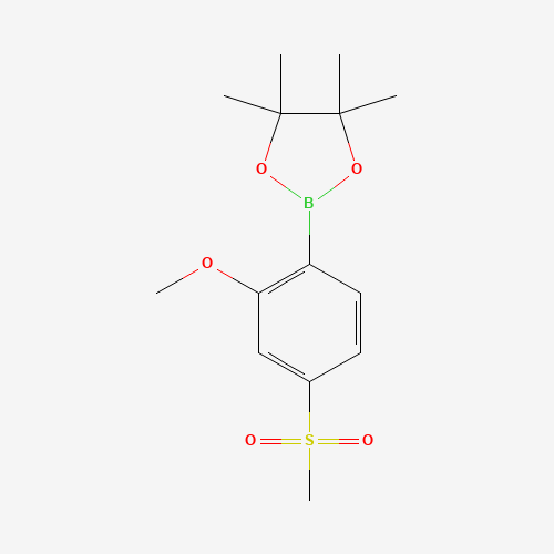 2-(2-Methoxy-4-(methylsulfonyl)phenyl)-4,4,5,5-tetramethyl-1,3,2-dioxaborolane