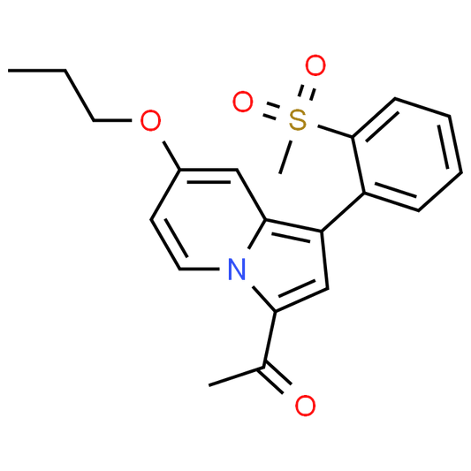 1-(1-(2-(Methylsulfonyl)phenyl)-7-propoxyindolizin-3-yl)ethanone