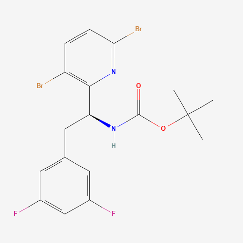 tert-Butyl (S)-(1-(3,6-dibromopyridin-2-yl)-2-(3,5-difluorophenyl)ethyl)carbamate