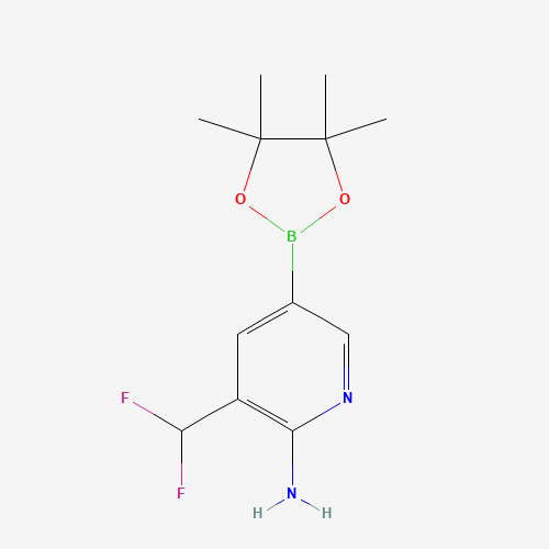 3-(Difluoromethyl)-5-(4,4,5,5-tetramethyl-1,3,2-dioxaborolan-2-yl)pyridin-2-amine