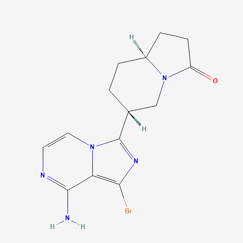 (6R,8aS)-6-(8-amino-1-bromoimidazo[1,5-a]pyrazin-3-yl)hexahydroindolizin-3(2H)-one