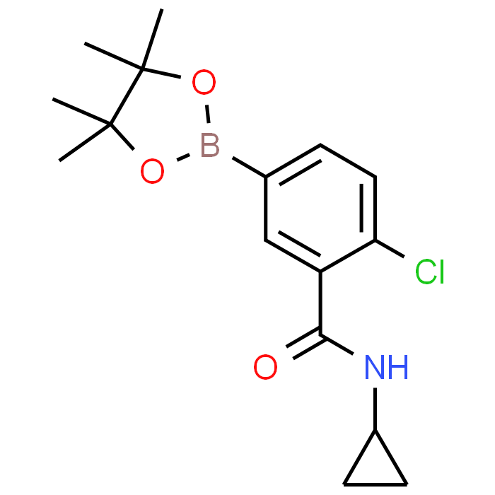 2-Chloro-N-cyclopropyl-5-(4,4,5,5-tetramethyl-1,3,2-dioxaborolan-2-yl)benzamide