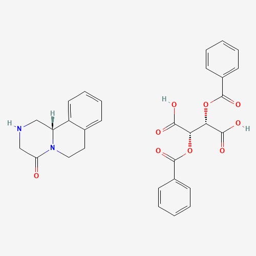 (S)-2,3,6,7-tetrahydro-1h-pyrazino[2,1-a]isoquinolin-4(11bH)-one (2S,3S)-2,3-bis(benzoyloxy)succinate