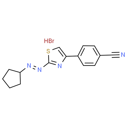 4-(2-(2-Cyclopentylidenehydrazinyl)thiazol-4-yl)benzonitrile hydrobromide