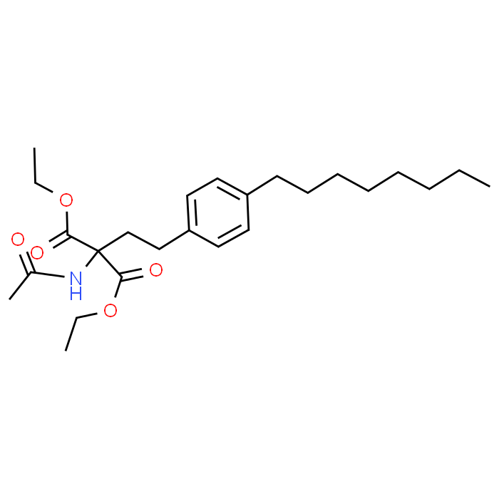 Diethyl 2-acetamido-2-(4-octylphenethyl)malonate