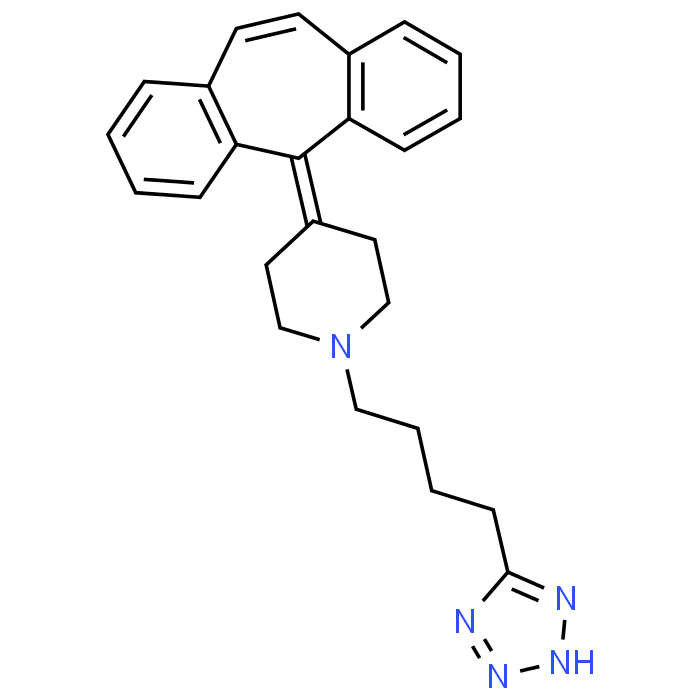 1-(4-(2H-Tetrazol-5-yl)butyl)-4-(5H-dibenzo[a,d][7]annulen-5-ylidene)piperidine