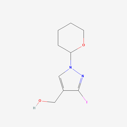 (3-Iodo-1-(tetrahydro-2h-pyran-2-yl)-1H-pyrazol-4-yl)methanol