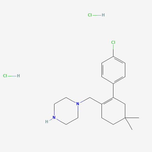 1-((4'-Chloro-5,5-dimethyl-3,4,5,6-tetrahydro-[1,1'-biphenyl]-2-yl)methyl)piperazine dihydrochloride