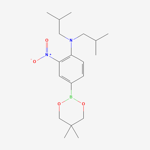 4-(5,5-Dimethyl-1,3,2-dioxaborinan-2-yl)-n,n-diisobutyl-2-nitroaniline