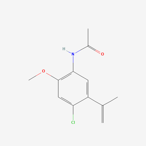 N-[4-chloro-2-methoxy-5-(1-methylethenyl)phenyl]acetamide