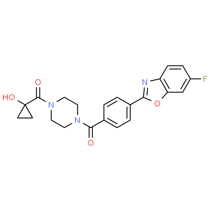 (4-(4-(6-Fluorobenzo[d]oxazol-2-yl)benzoyl)piperazin-1-yl)(1-hydroxycyclopropyl)methanone