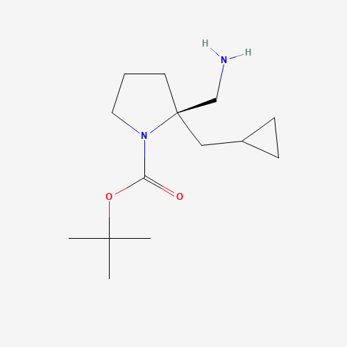(R)-tert-Butyl 2-(aminomethyl)-2-(cyclopropylmethyl)pyrrolidine-1-carboxylate