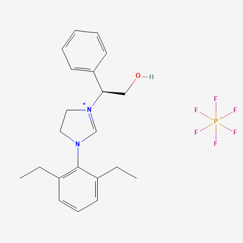 (S)-3-(2,6-Diethylphenyl)-1-(2-hydroxy-1-phenylethyl)-4,5-dihydro-1H-imidazol-3-ium hexafluorophosphate(V)