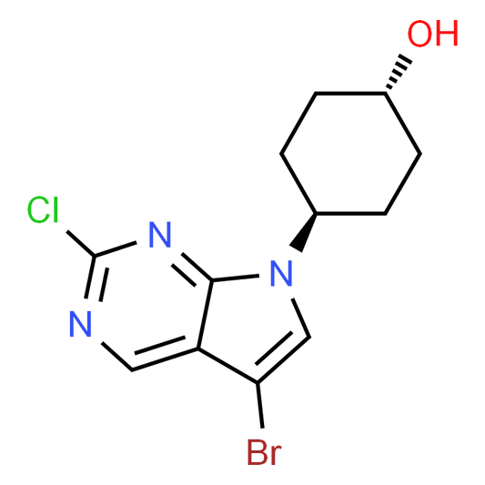 trans-4-(5-Bromo-2-chloro-7H-pyrrolo[2,3-d]pyrimidin-7-yl)cyclohexanol