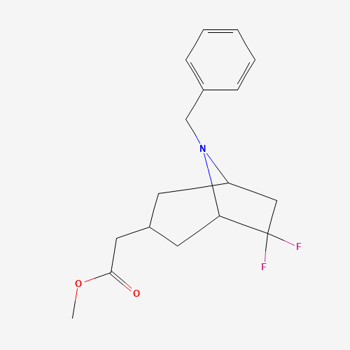 Methyl 2-exo-(8-benzyl-6,6-difluoro-8-azabicyclo[3.2.1]octan-3-yl)acetate