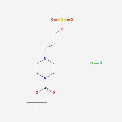 tert-Butyl 4-(3-((methylsulfonyl)oxy)propyl)piperazine-1-carboxylate hydrochloride