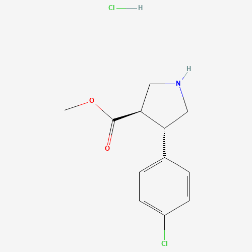 Methyl (3R,4S)-4-(4-chlorophenyl)pyrrolidine-3-carboxylate hydrochloride