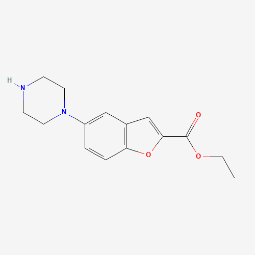Ethyl 5-(piperazin-1-yl)benzofuran-2-carboxylate