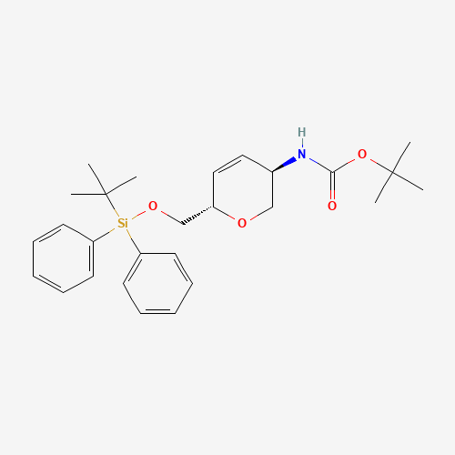 tert-Butyl ((3R,6S)-6-(((tert-butyldiphenylsilyl)oxy)methyl)-3,6-dihydro-2H-pyran-3-yl)carbamate
