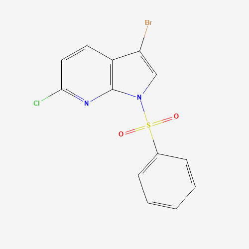 3-Bromo-6-chloro-1-(phenylsulfonyl)-1H-pyrrolo[2,3-b]pyridine