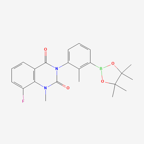 8-Fluoro-1-methyl-3-(2-methyl-3-(4,4,5,5-tetramethyl-1,3,2-dioxaborolan-2-yl)phenyl)quinazoline-2,4(1H,3H)-dione